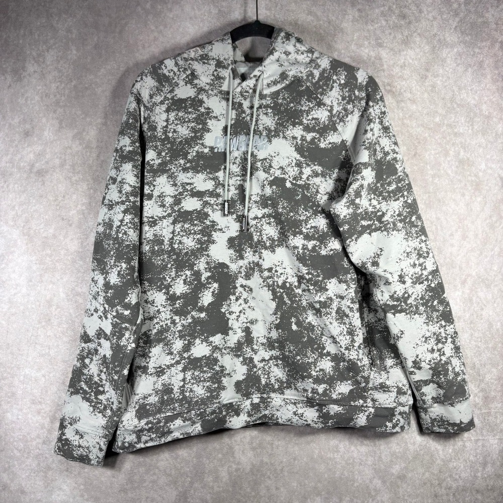 RAWGEAR Hoodie Sweatshirt Mens‎ Size Large Gray RG511 Camo Athletic Logo Gym